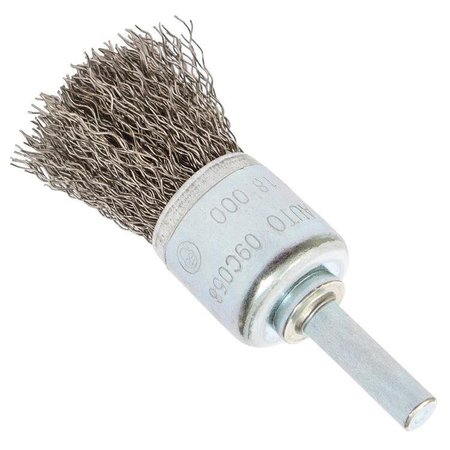 WALTER SURFACE TECHNOLOGIES Allsteel 3/4 in. x.014 in. Wire End Brush-Stainless Steel 09C058